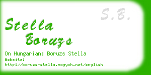 stella boruzs business card